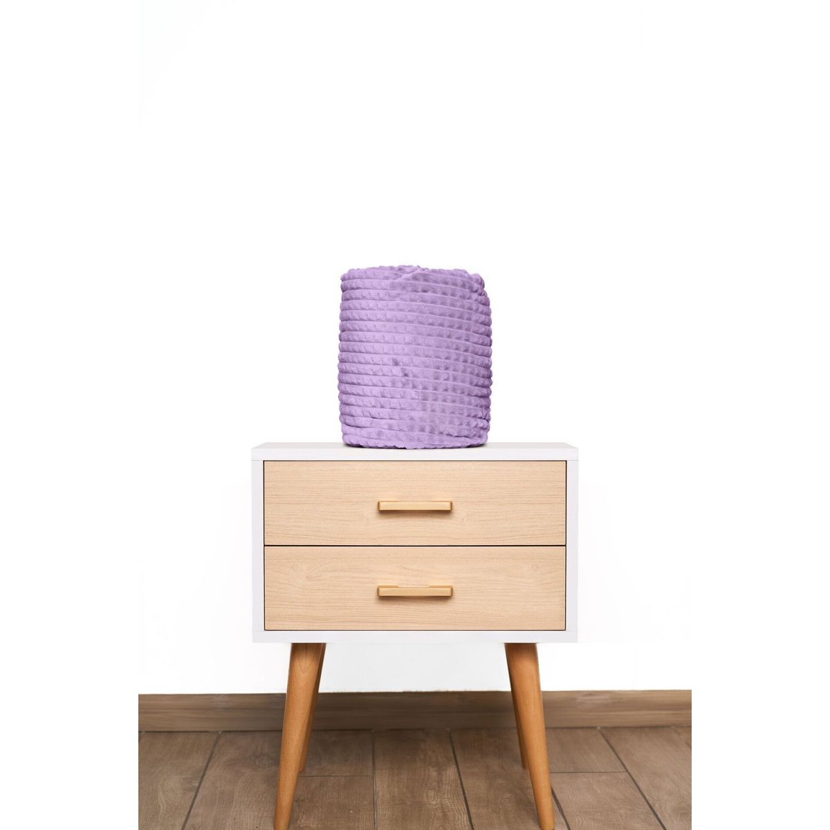 COBITEX HOME - Manta de invierno lila 230x180cm con textura de corderito cobitex