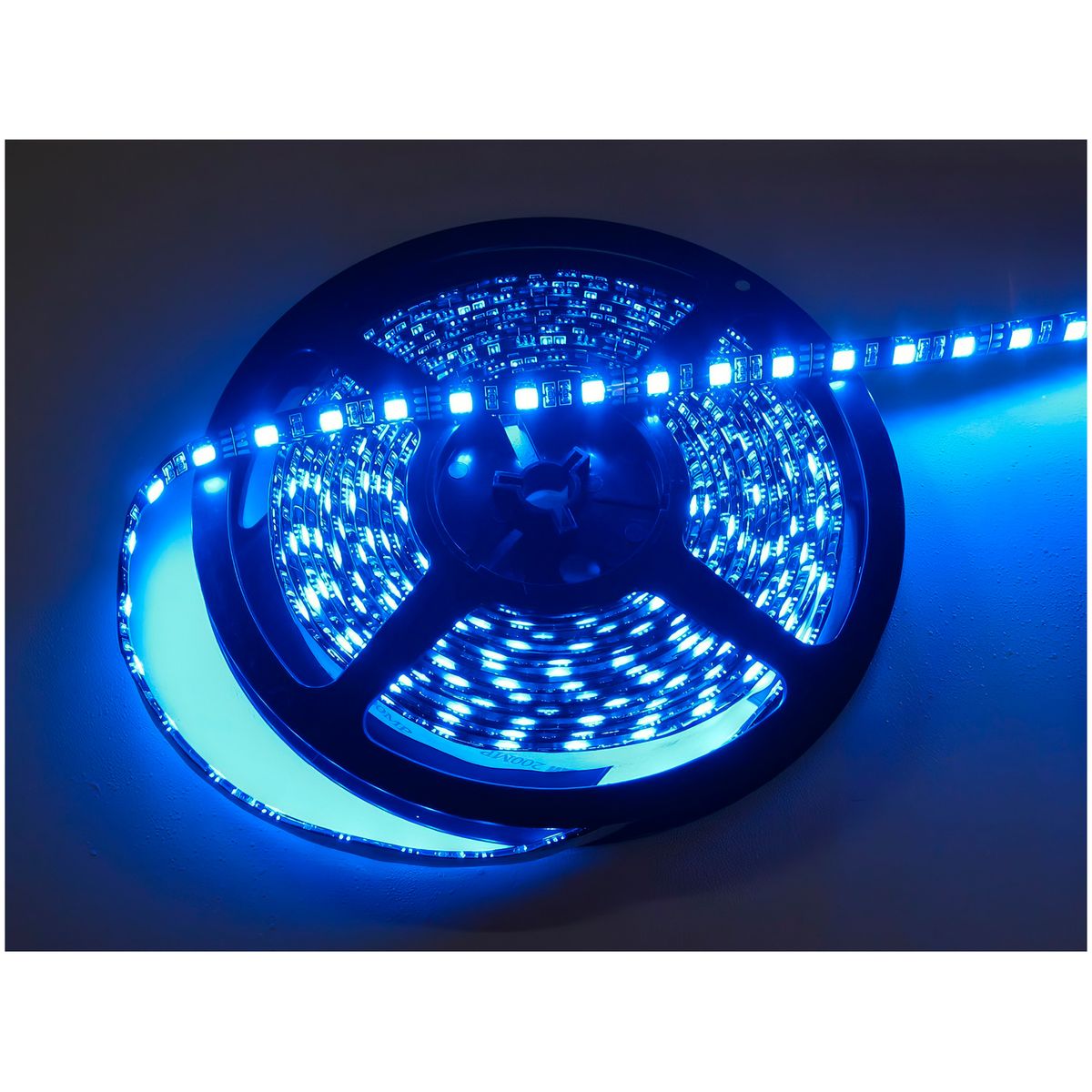 GENERICO - Cinta LED 5 Metros 12V Azul IP67 Impermiable