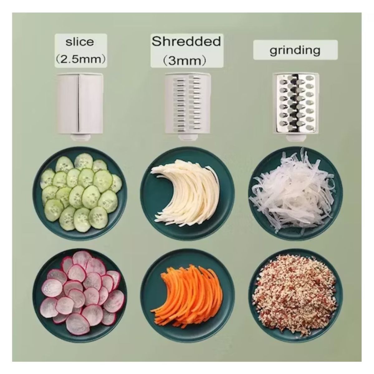 OEM - Ralladora y cortadora picador multifunción Para cocina