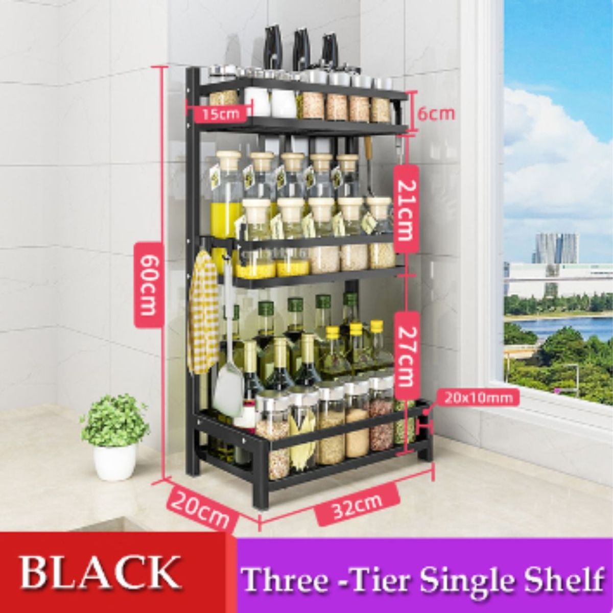 GENERICO - ORGANIZADOR DE COCINA 3 NIVELES PREMIUN