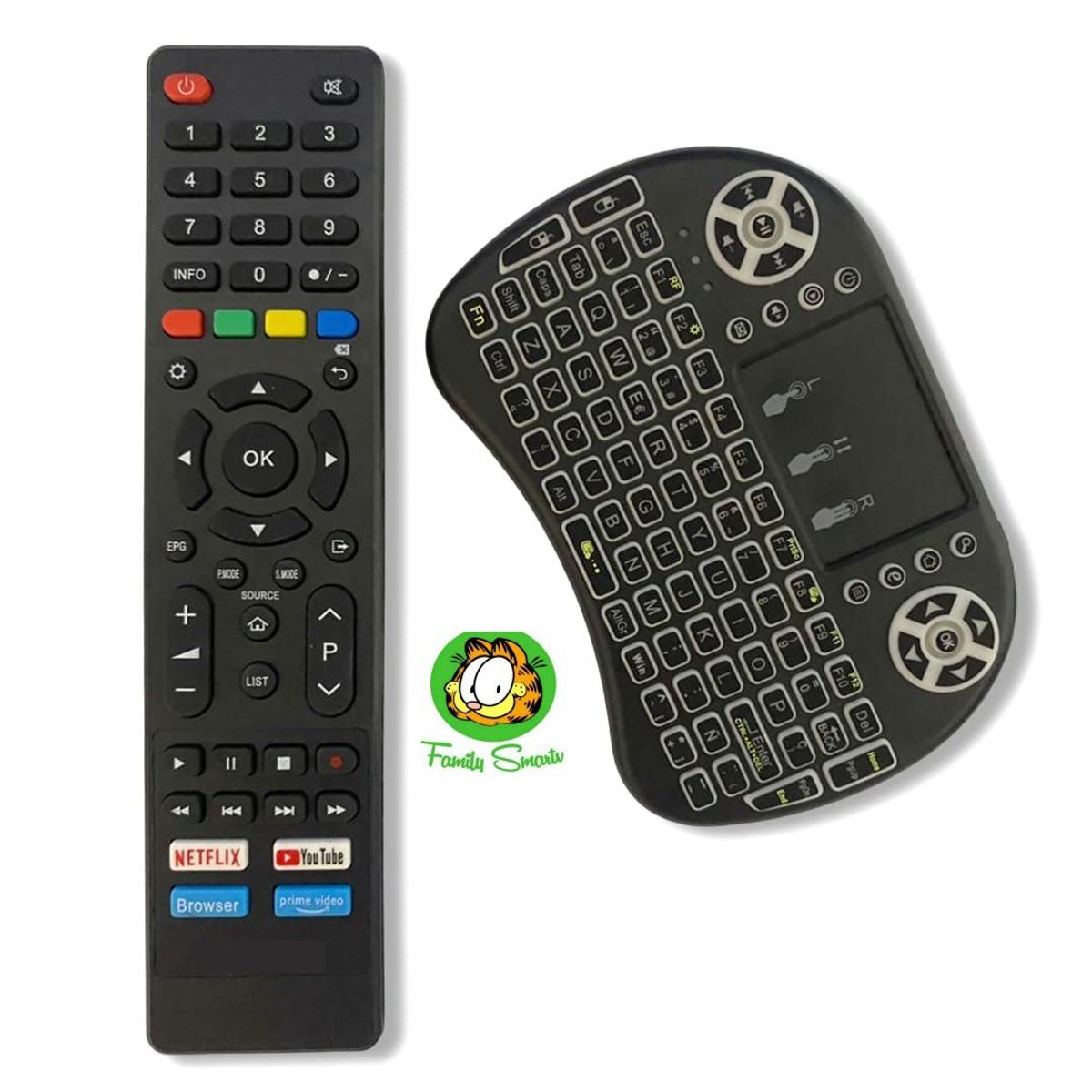 UNIVERSAL - Control remoto Hyundai Smart Android tv  Mini Teclado