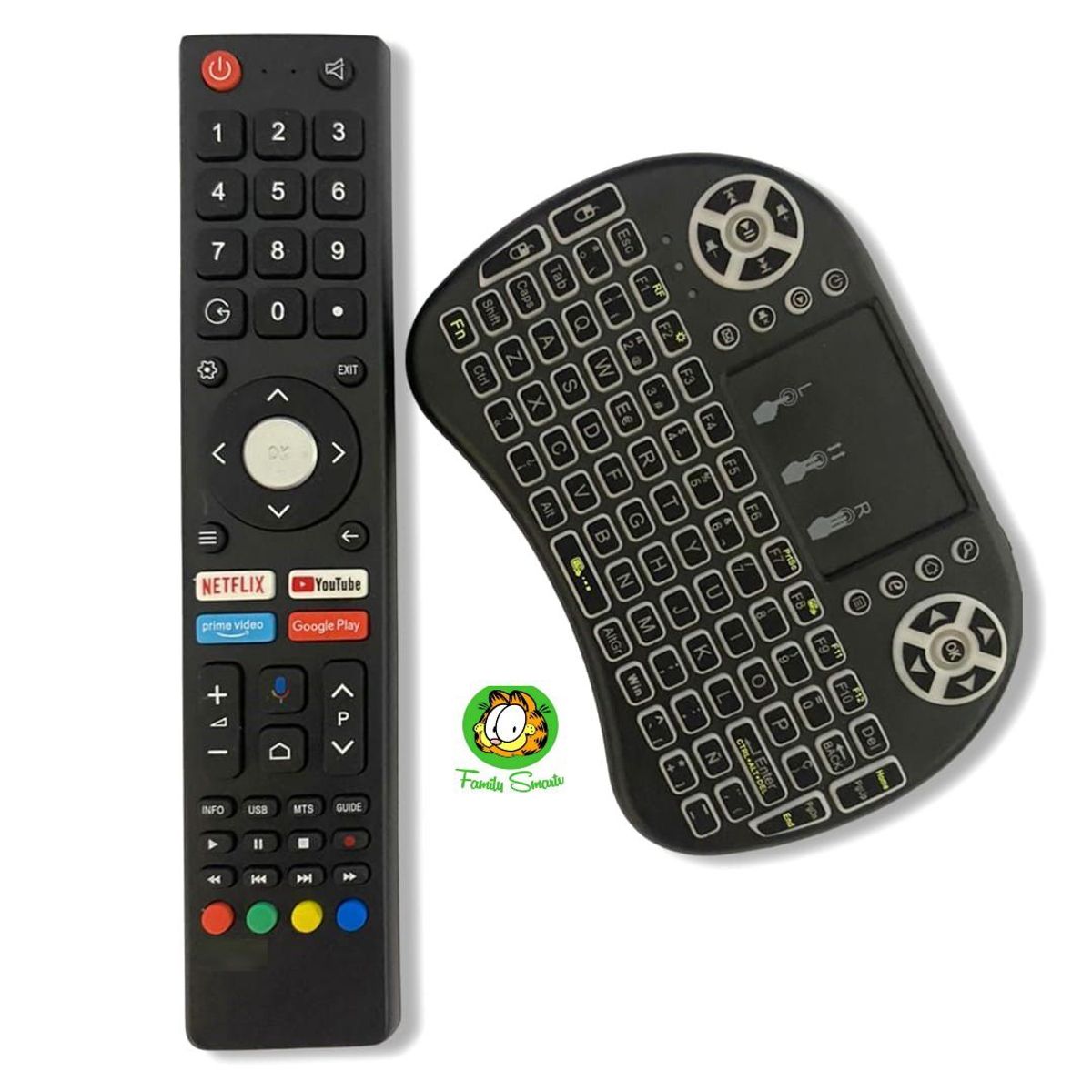 UNIVERSAL - Control Remoto JVC RM-C3362 Android Tv  Mini Teclado