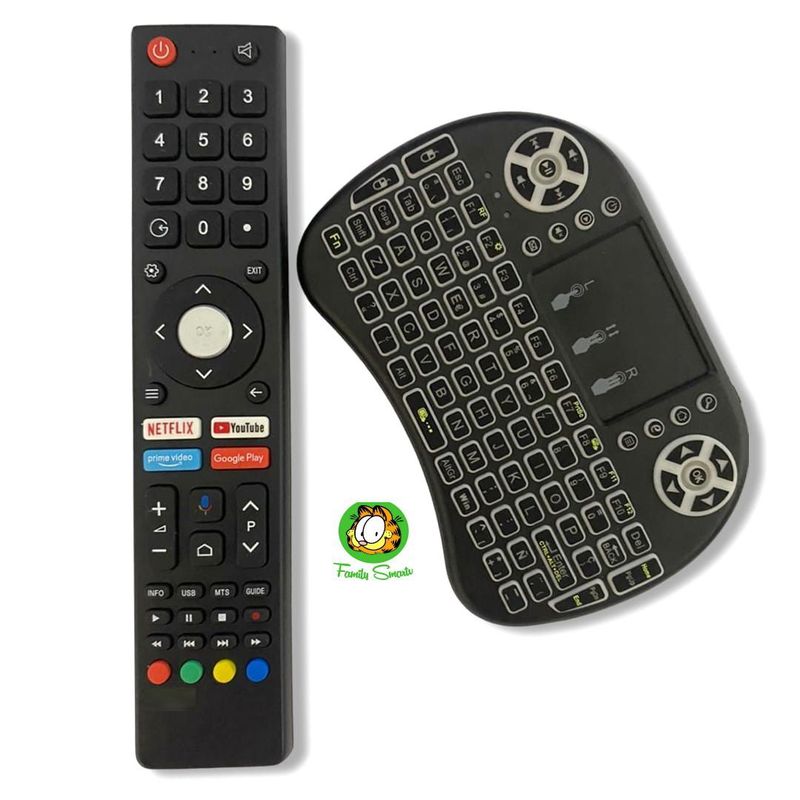 UNIVERSAL - Control Remoto JVC RM-C3362 Android Tv  Mini Teclado