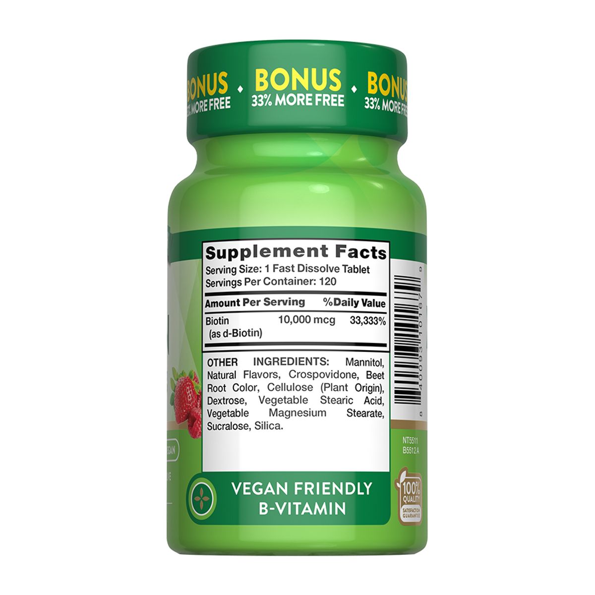 NATURE'S TRUTH - Biotina 10000 mcg 120 Tabletas Nature's Truth