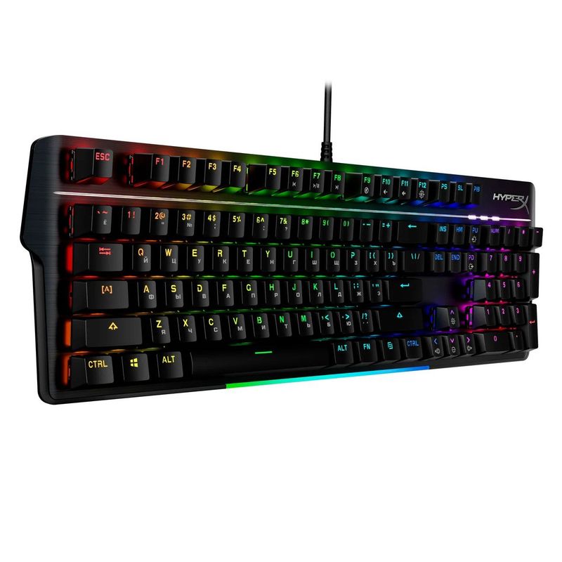 HYPERX - Teclado Mecánico Gamer HyperX Alloy MKW100 Red Inglés US RGB 4P5E1AA