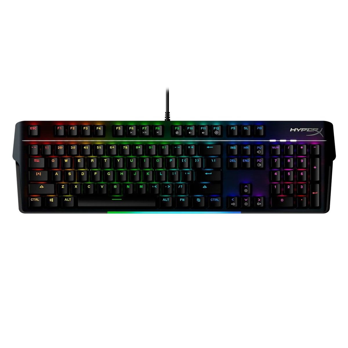 HYPERX - Teclado Mecánico Gamer HyperX Alloy MKW100 Red Inglés US RGB 4P5E1AA