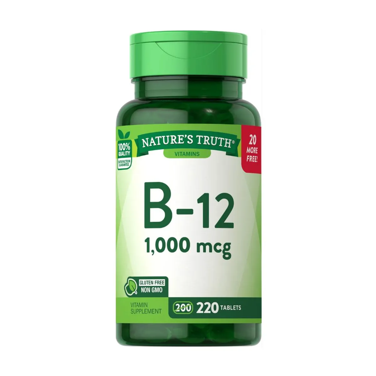 NATURE'S TRUTH - Vitamina B12 1000 mcg 220 Tabletas Nature's Truth