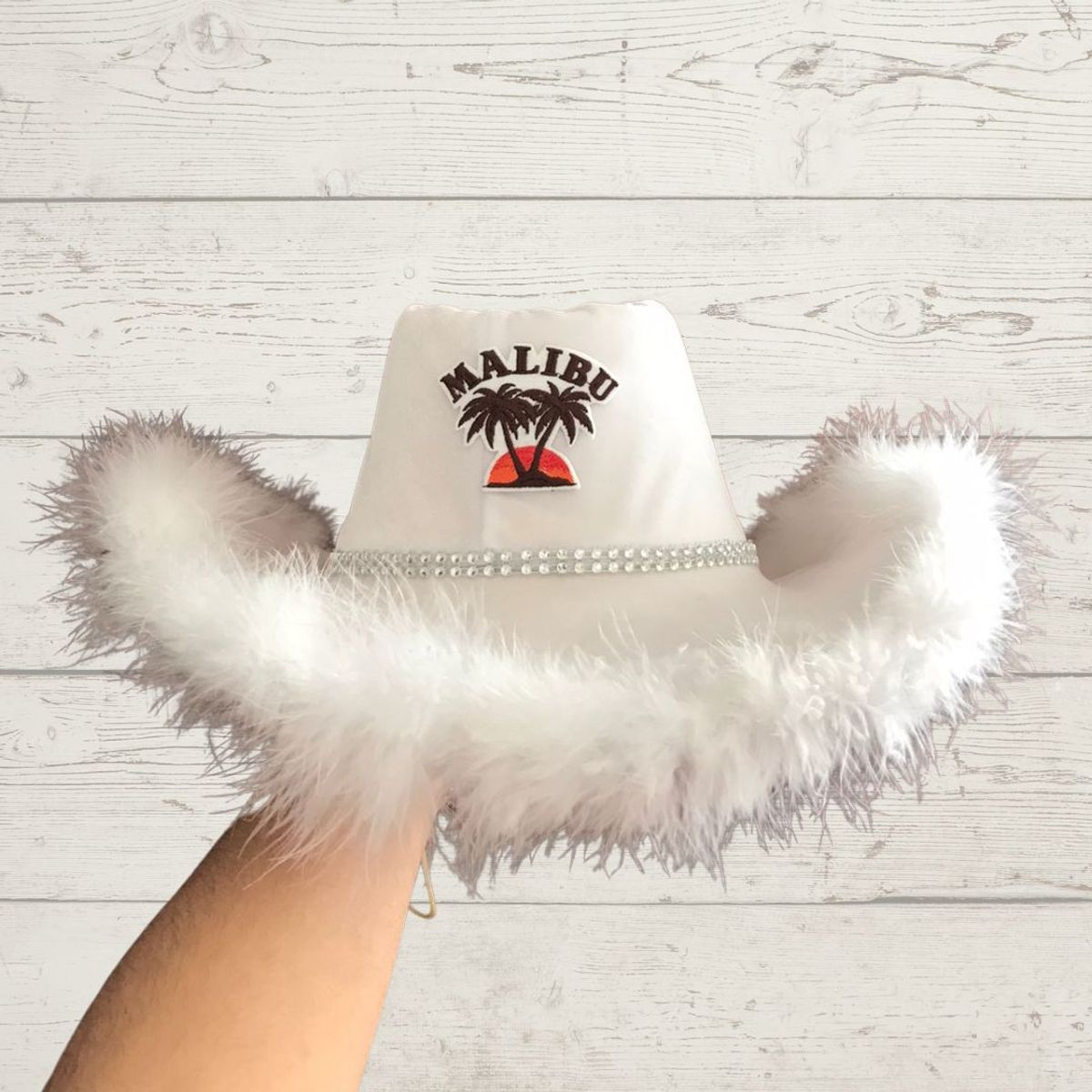 GENERICO - Sombrero Cowgirl Hat Malibu Blanco Vaquerita