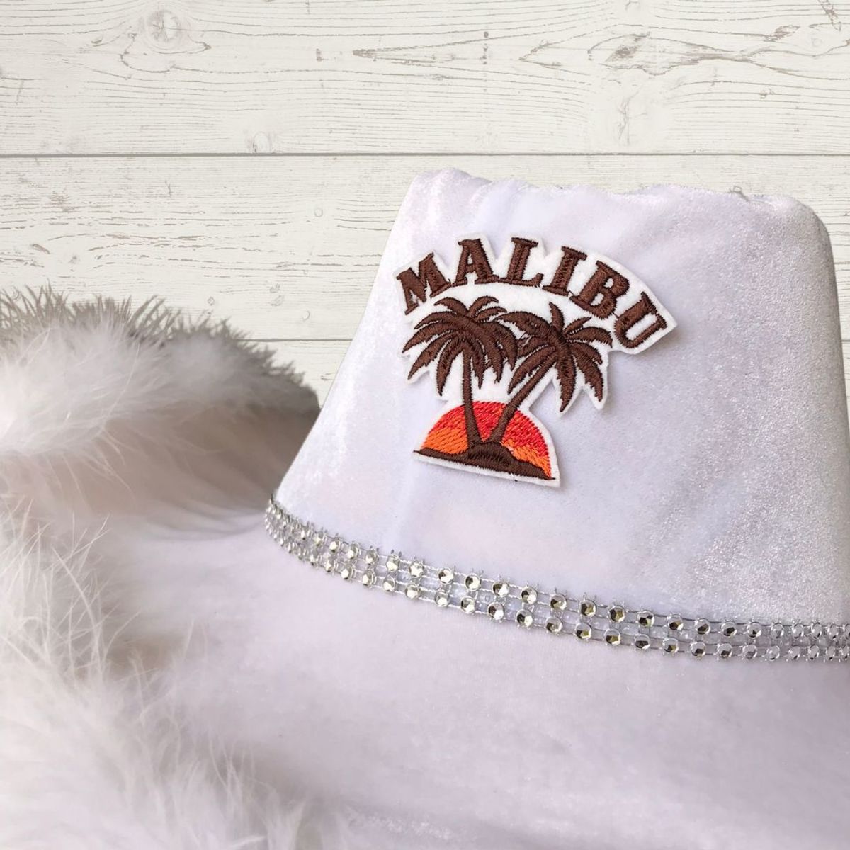 GENERICO - Sombrero Cowgirl Hat Malibu Blanco Vaquerita