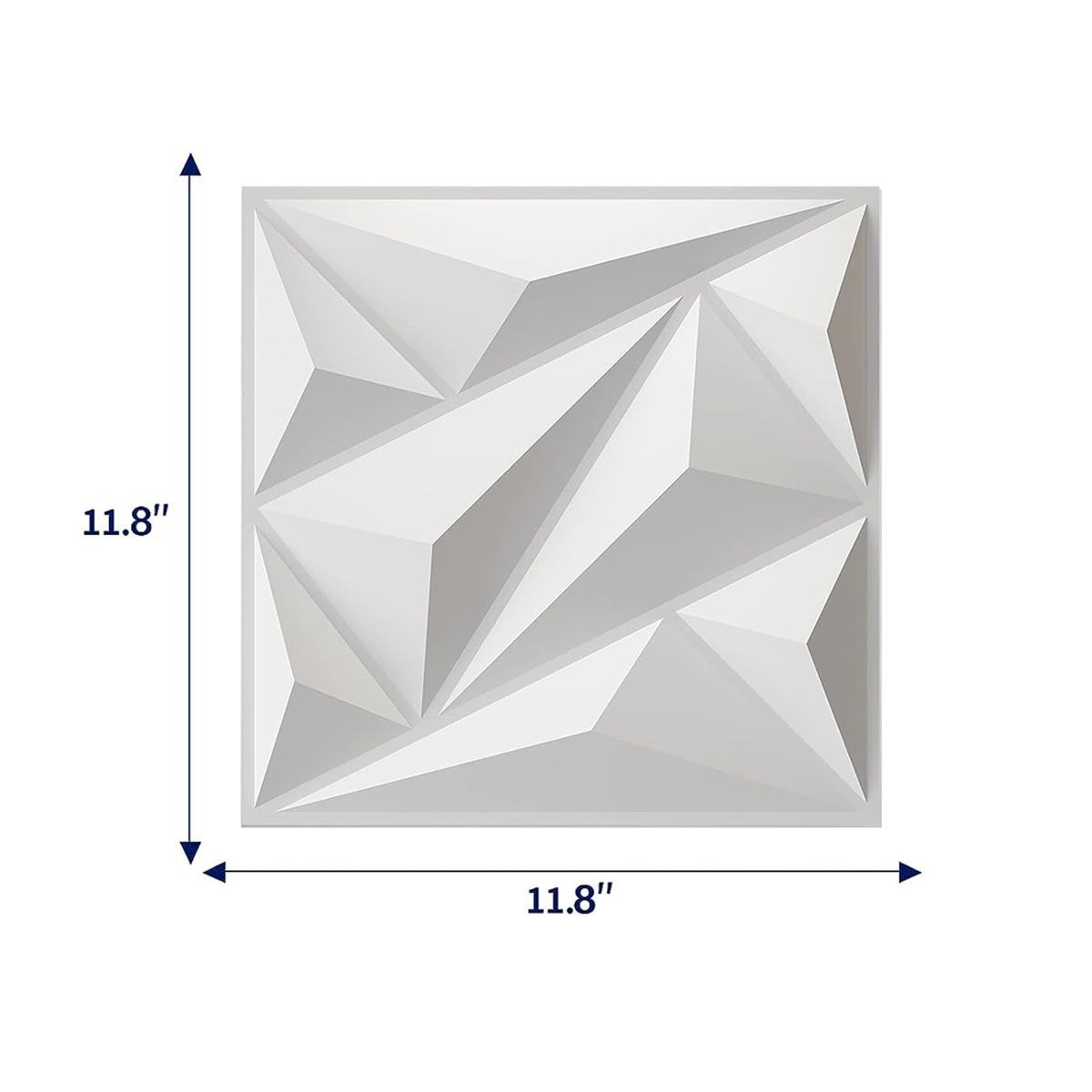 GENERICO - Tapiz Mural Elegante En 3D DE PVC Duro Decorativa Blanca YLS13