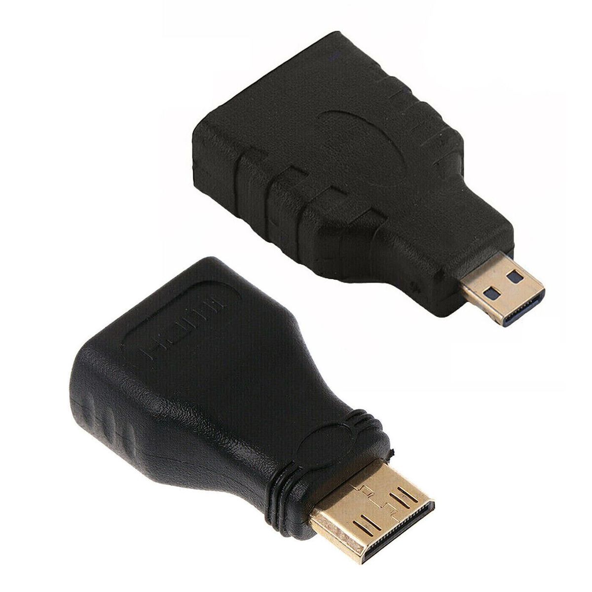 GENERICO - Adaptador Hdmi Hembra A Mini Hdmi Y Micro Hdmi Macho