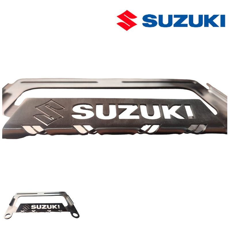 GENERICO - Portaplaca de Acero Suzuki Portaplaca para motos
