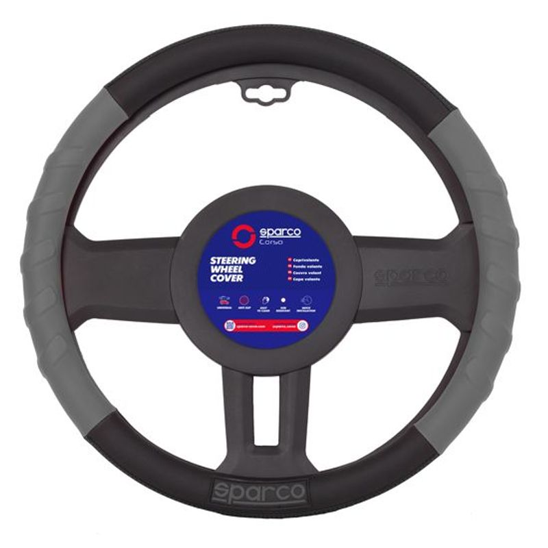 SPARCO - Cubre Volante Sparco Antideslizante Gris SPC1117GR