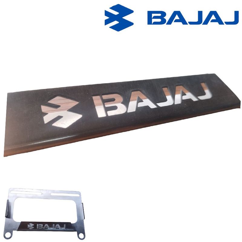 GENERICO - Portaplaca de Acero Bajaj Portaplaca para motos