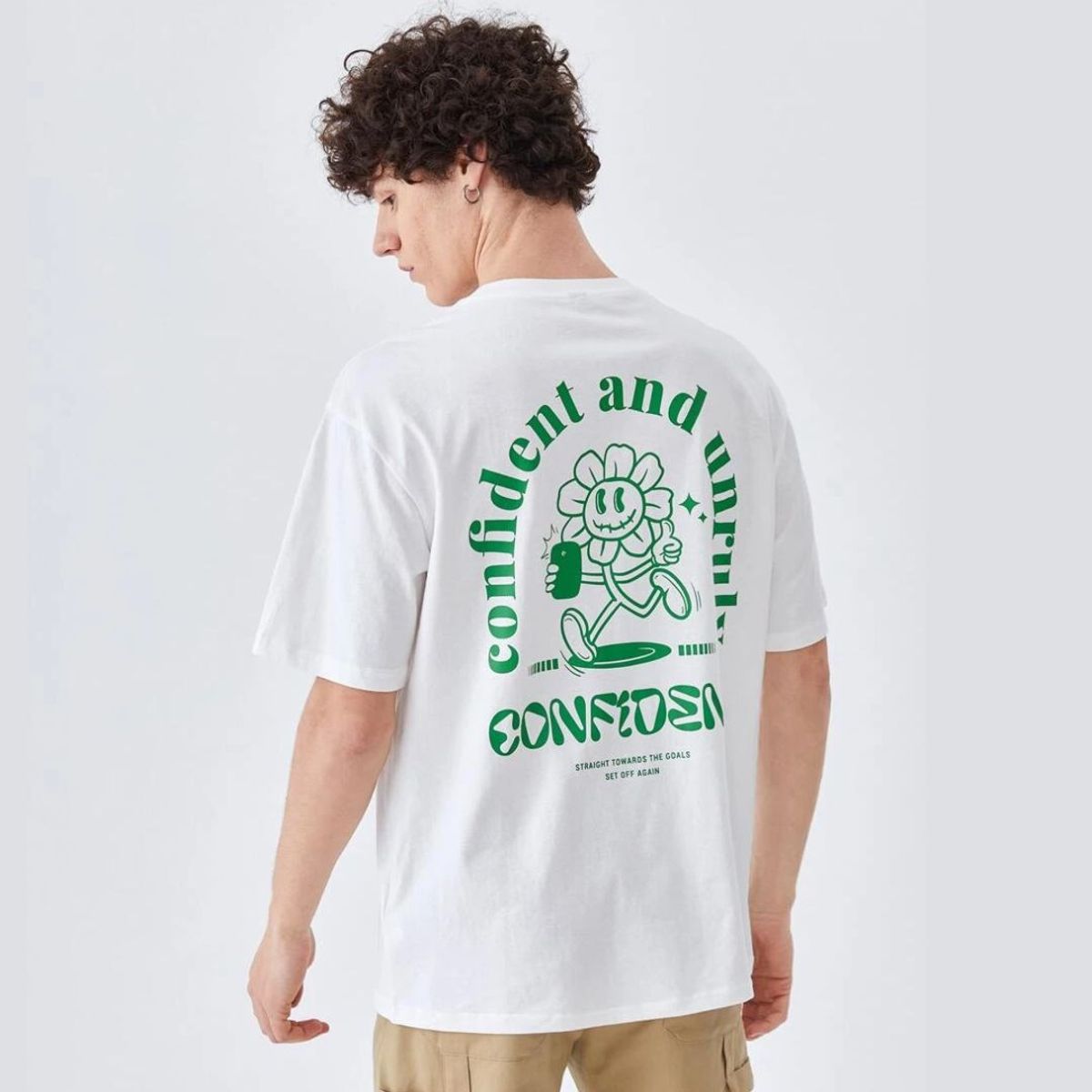 GENERICO - Polo Oversize Algodón Blanco Confident Oversized Unisex