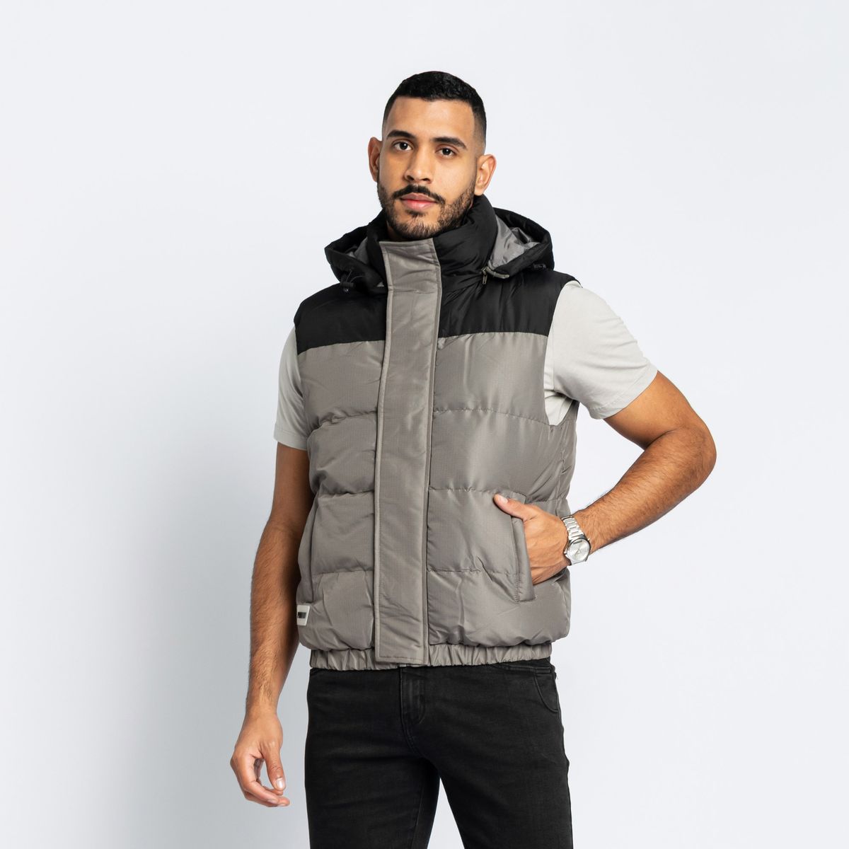 PARADA 111 - CHALECO CCAPUCHA MODA HOMBRE PARADA111 AGUERO