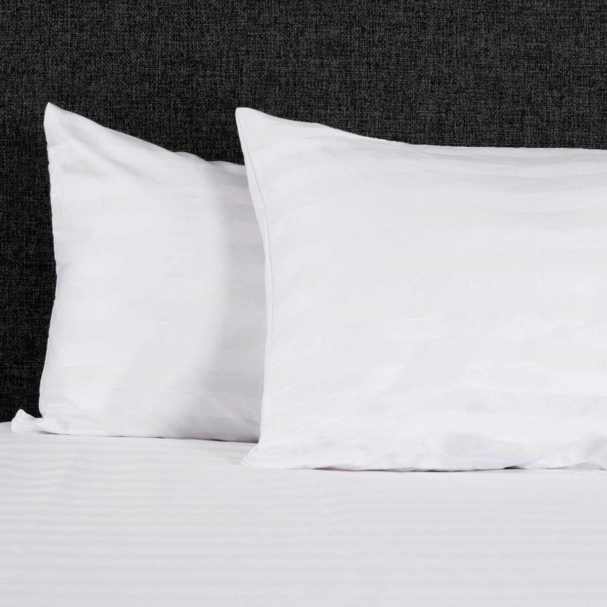 COBITEX HOME - Fundas De Almohada 300 hilos Lisas Blancas satinadas Queen 100% Algodón