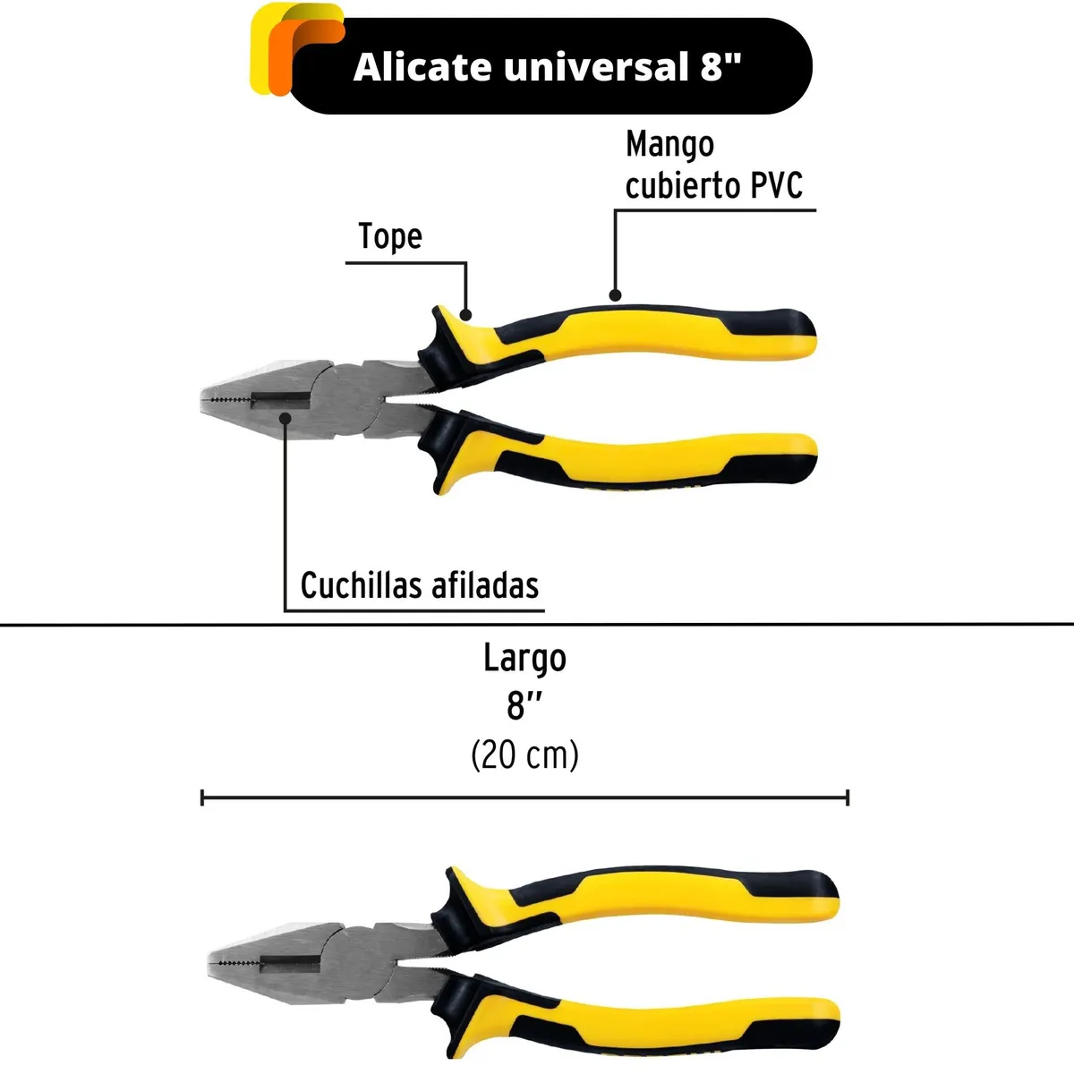 TRUPER - Alicates de electricistas pinzas 3 piezas, Pretul