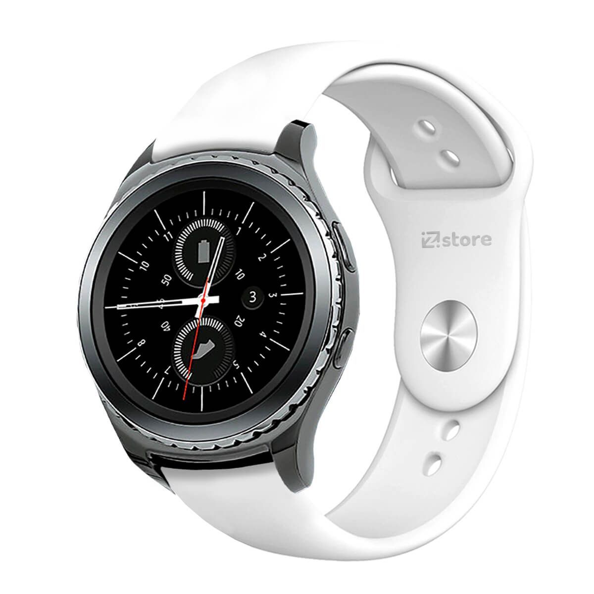 GENERICO - Correa Compatible Con Samsung Gear S2 Classic Blanco Broche 20mm