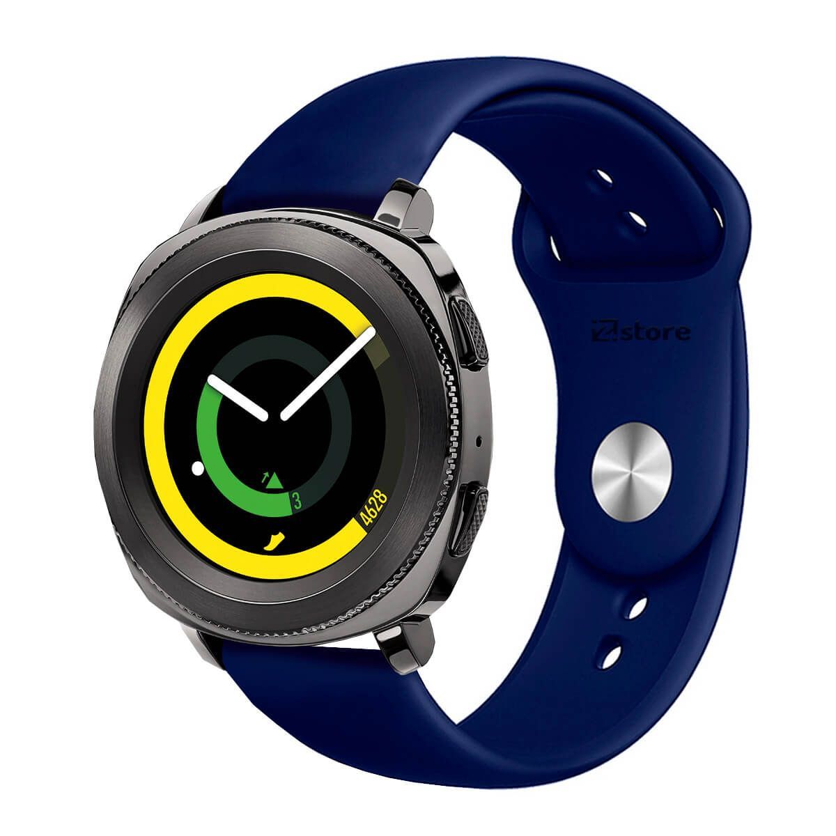 GENERICO - Correa Compatible Con Samsung Gear Sport Azul Oscuro Broche 20mm