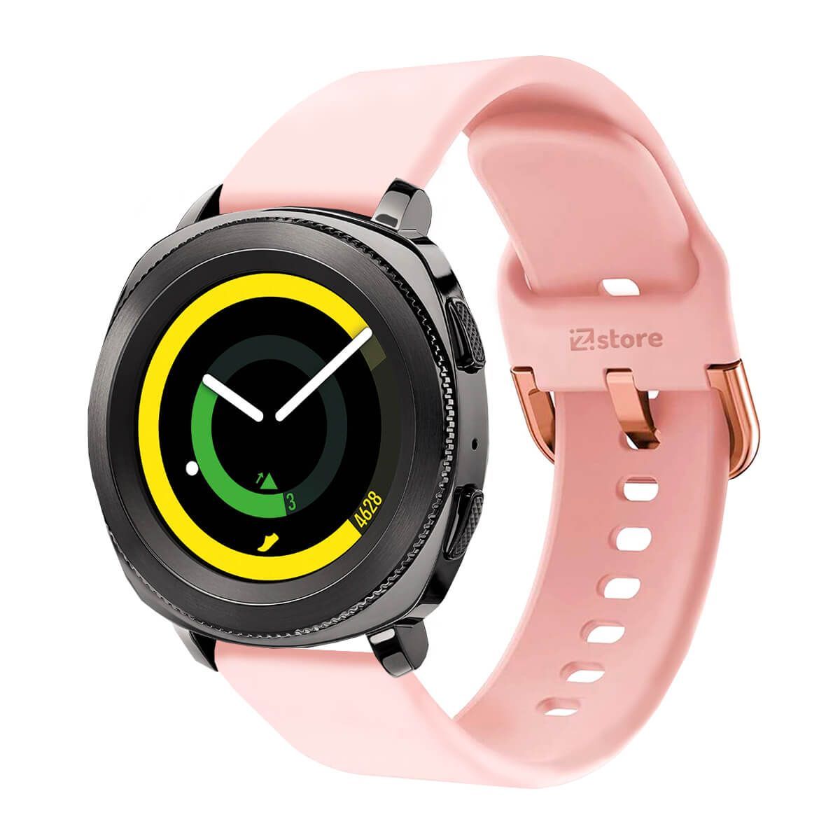 GENERICO - Correa Compatible Con Samsung Gear Sport Rosado Hebilla 20mm
