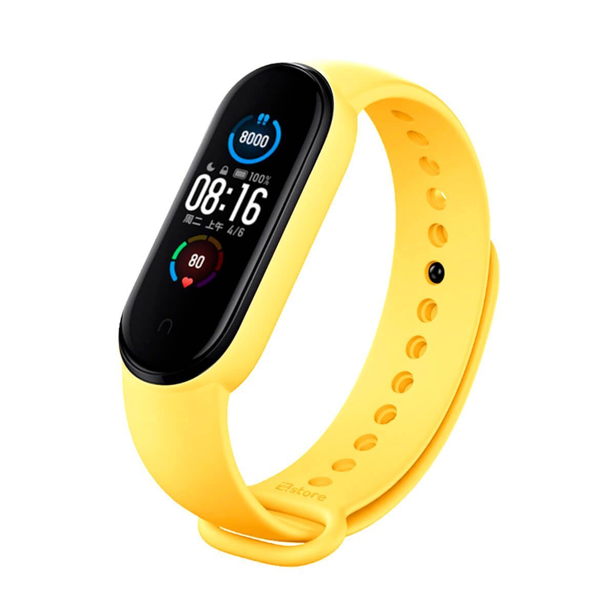 GENERICO - Correa Compatible Con Xiaomi Mi Band 3 y 4 Amarillo