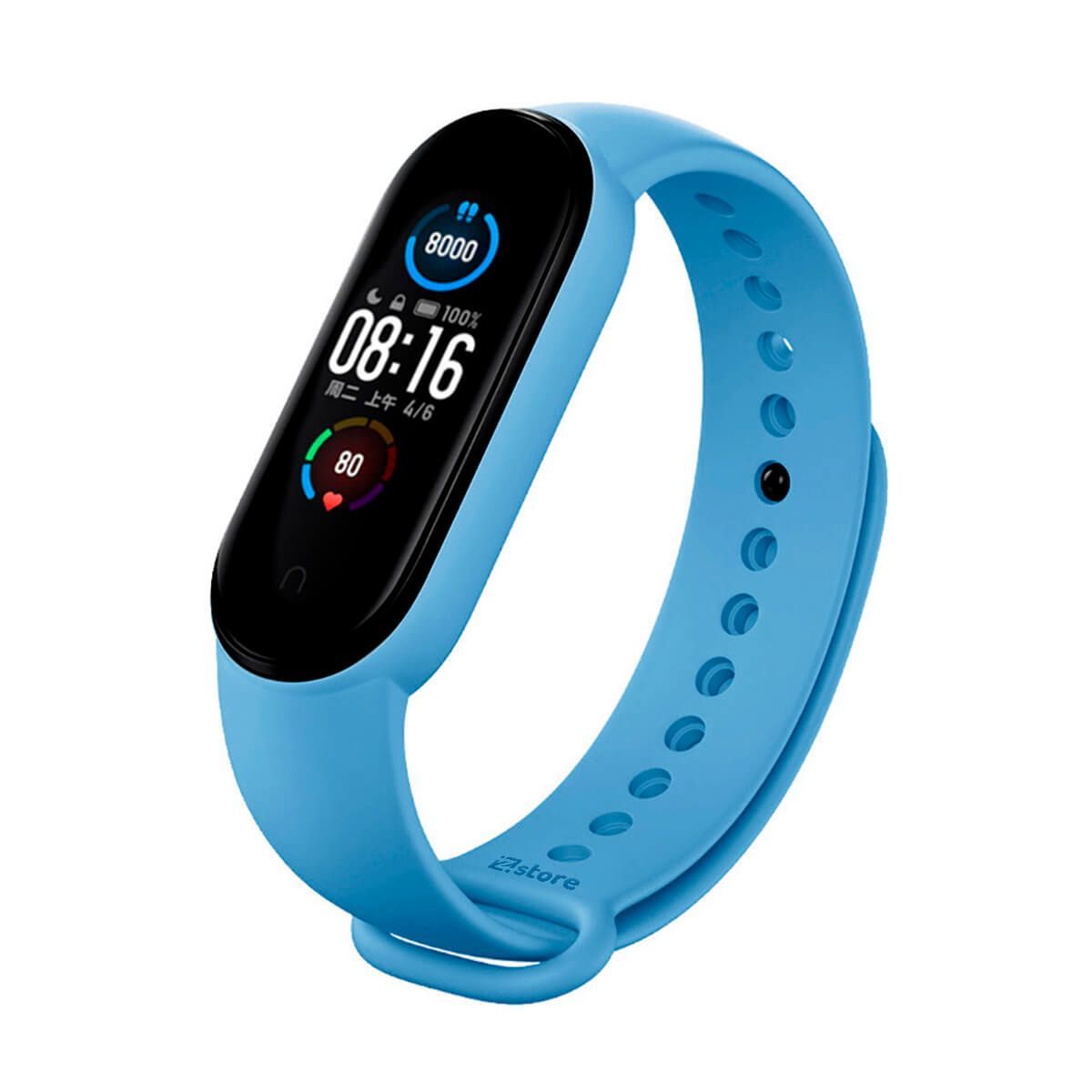 GENERICO - Correa Compatible Con Xiaomi Mi Band 3 y 4 Azul Claro
