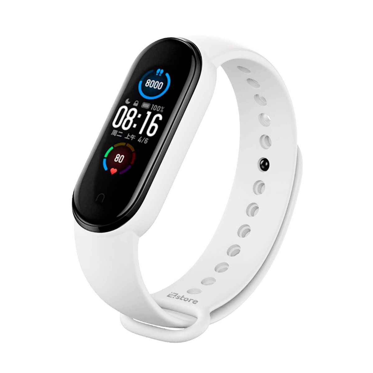 GENERICO - Correa Compatible Con Xiaomi Mi Band 3 y 4 Blanco