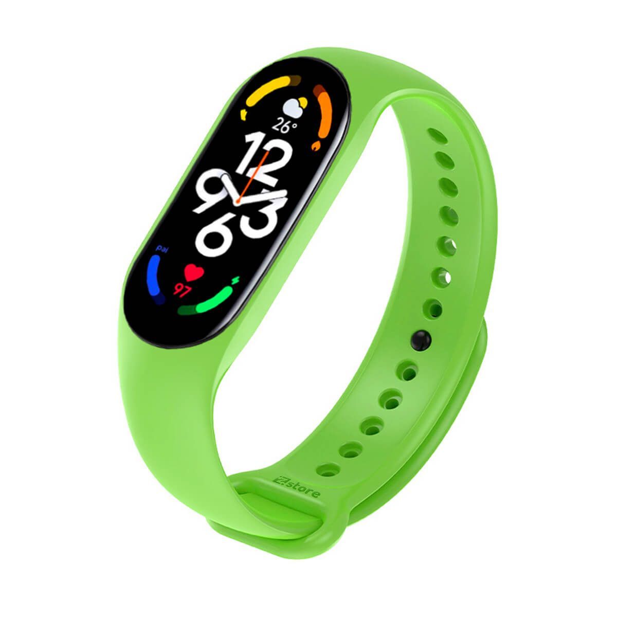 GENERICO - Correa Compatible Con Xiaomi Mi Band 7 Verde Manzana