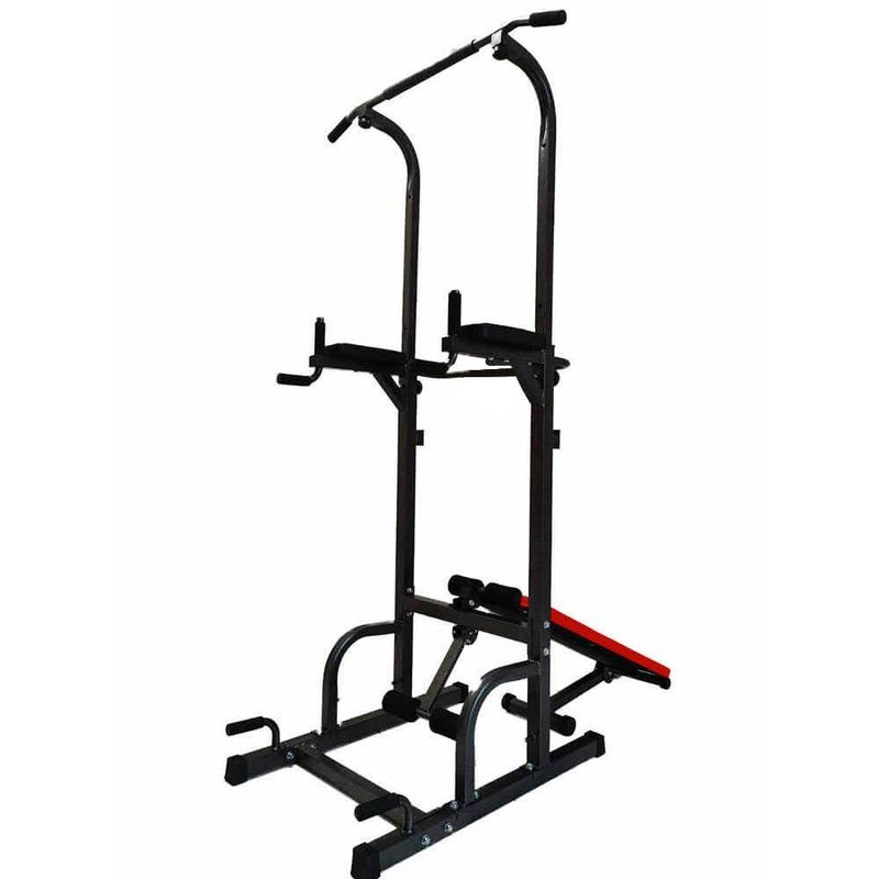 ULTIMATE FITNESS - Máquina Est Dominadas Paralelas Multif Torre Elite con Banca