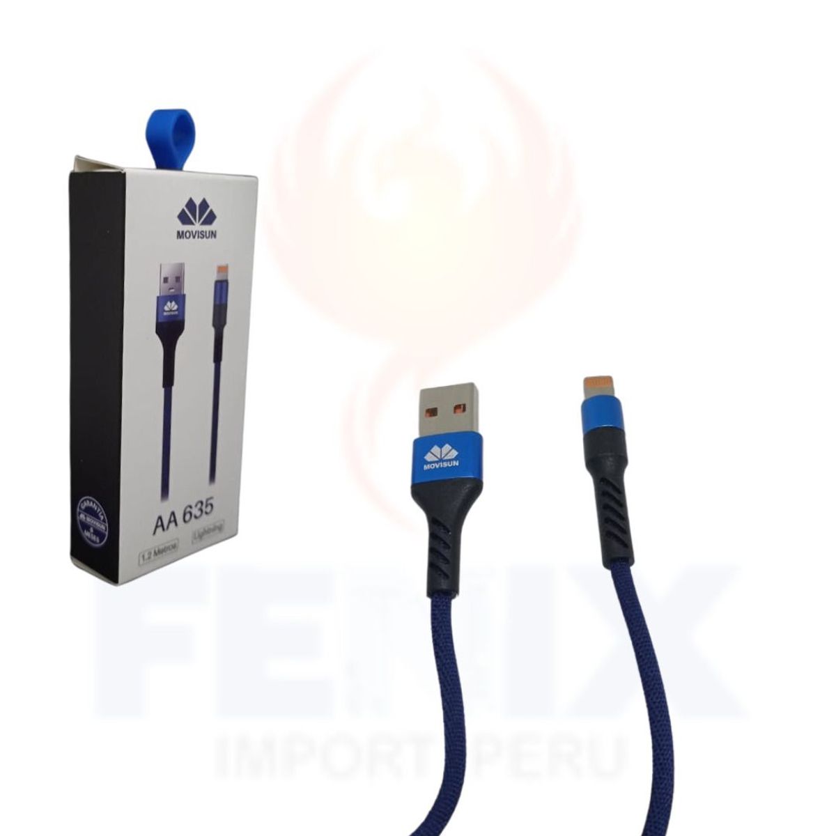 GENERICO - Cable Tipo Microusb  v8 Movisun Aa-615 AZUL MARINO