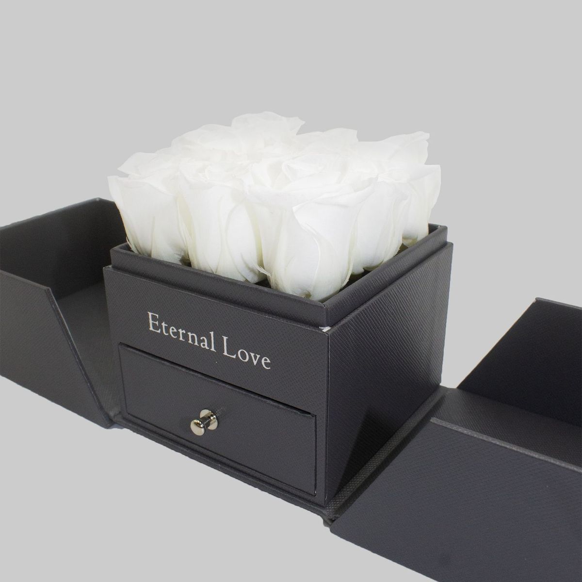 AIROSA - Rosa eterna preservada - Color blanco - Joyero