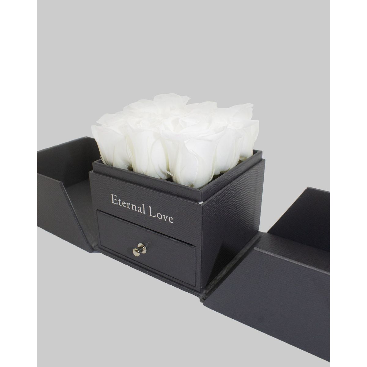 AIROSA - Rosa eterna preservada - Color blanco - Joyero