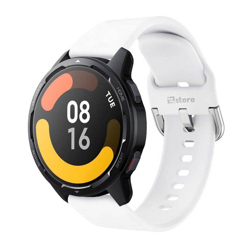 GENERICO - Correa Compatible Con Xiaomi Watch S1 Active Blanco Hebilla 22mm