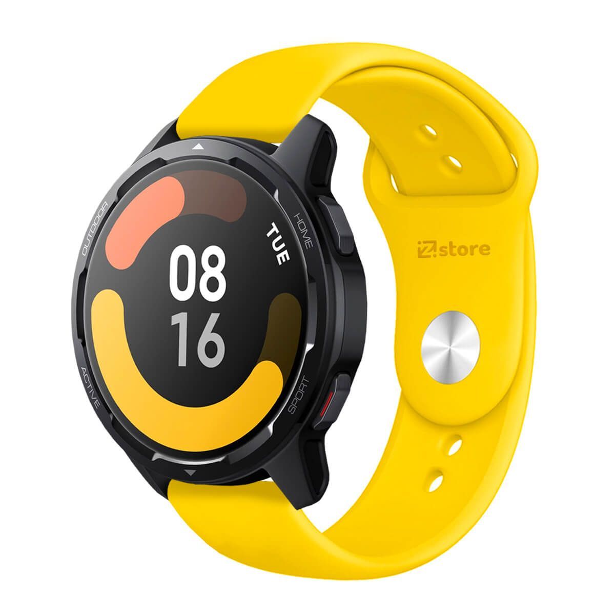 GENERICO - Correa Compatible Con Xiaomi Mi Watch S1 Active Amarillo Broche 22mm