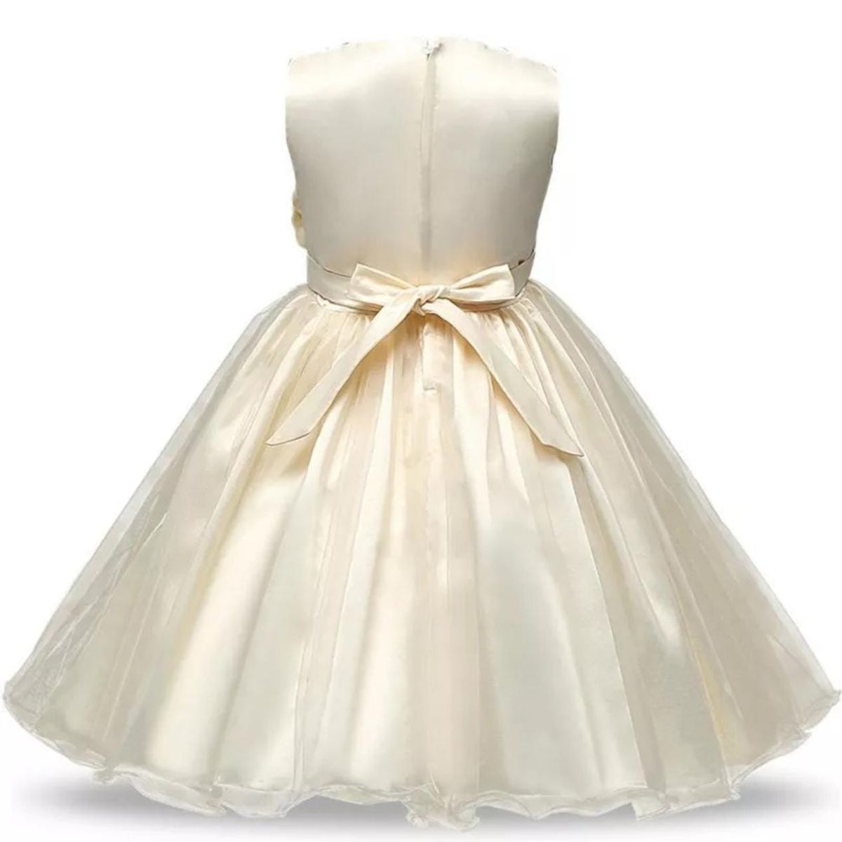 GENERICO - Vestido Niña Dorado Pequeña Dorada - Genieka