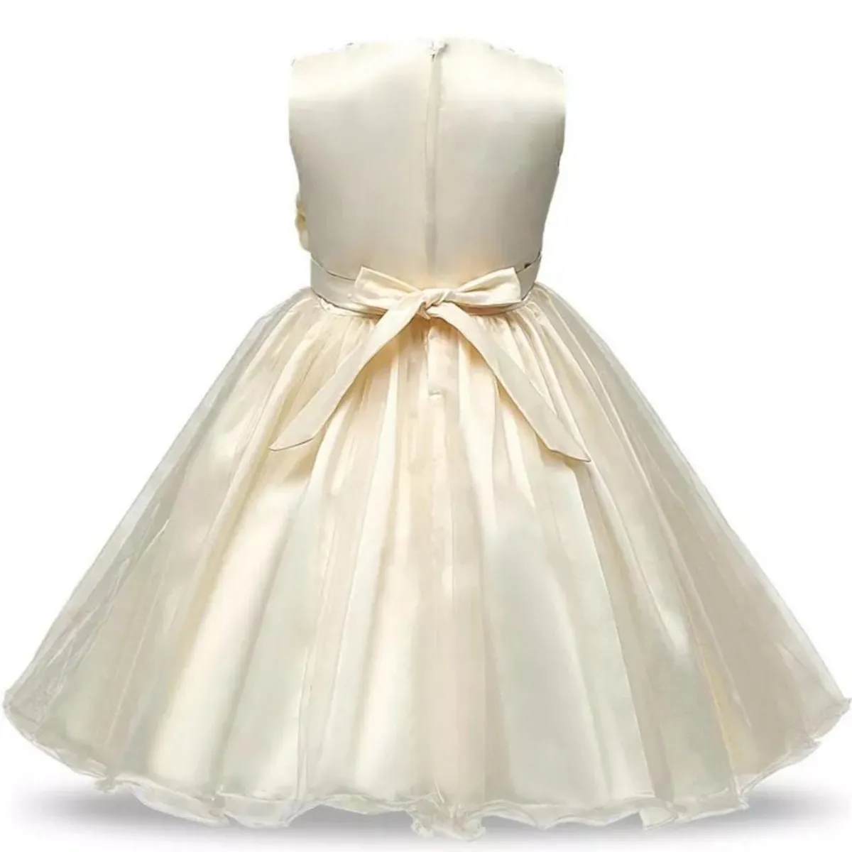 GENERICO - Vestido Niña Dorado Pequeña Dorada - Genieka