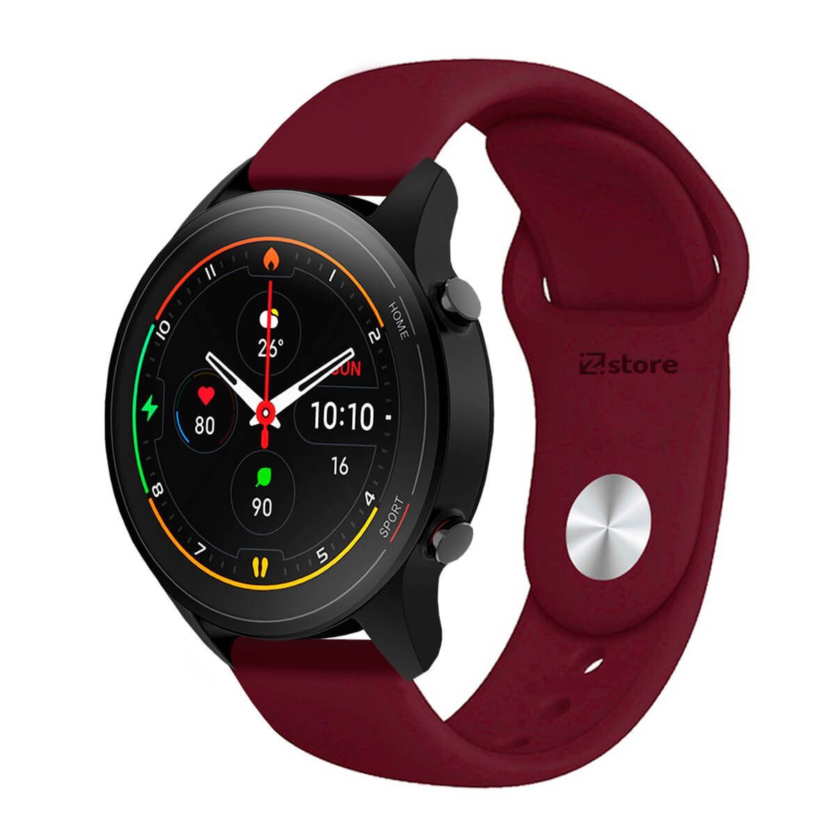 Correa Compatible Con Xiaomi Mi Watch Color Vino Broche 22mm, marca GENERICO - Foto Principal