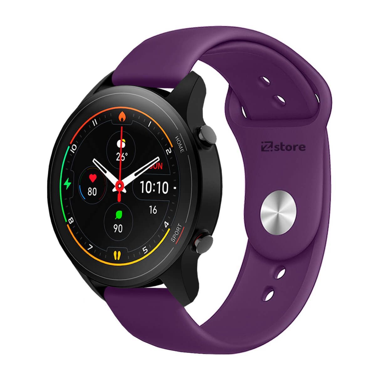 GENERICO - Correa Compatible Con Xiaomi Mi Watch Color Morado Broche 22mm