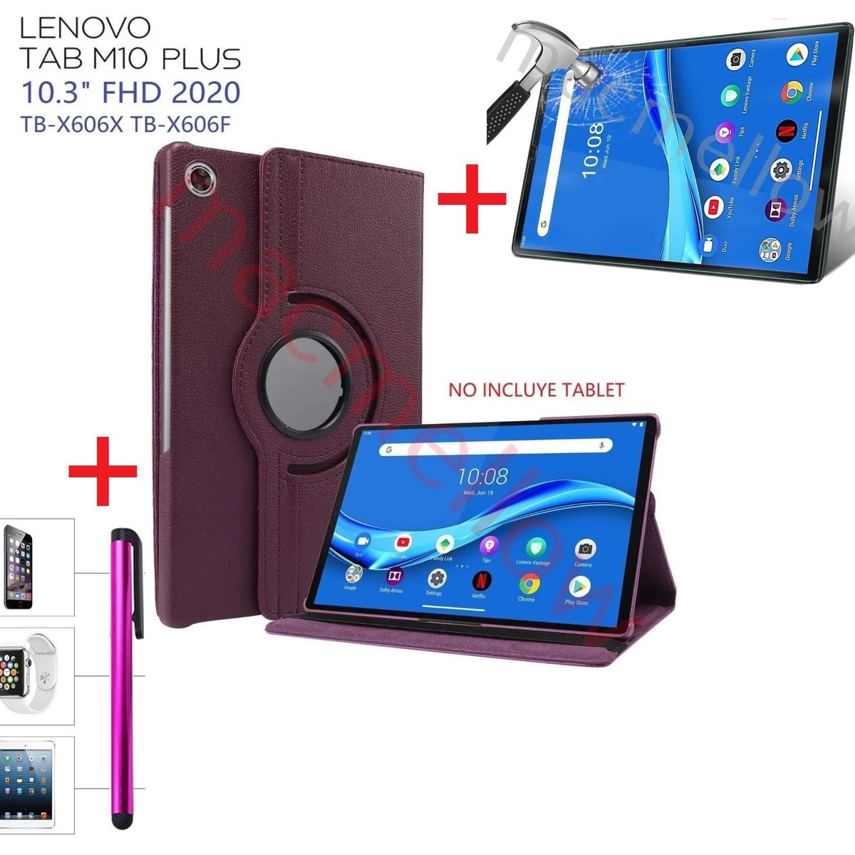 GENERICO - Funda  Mica  Lapiz para Lenovo Tab M10 Plus 103 TB-X606F Case