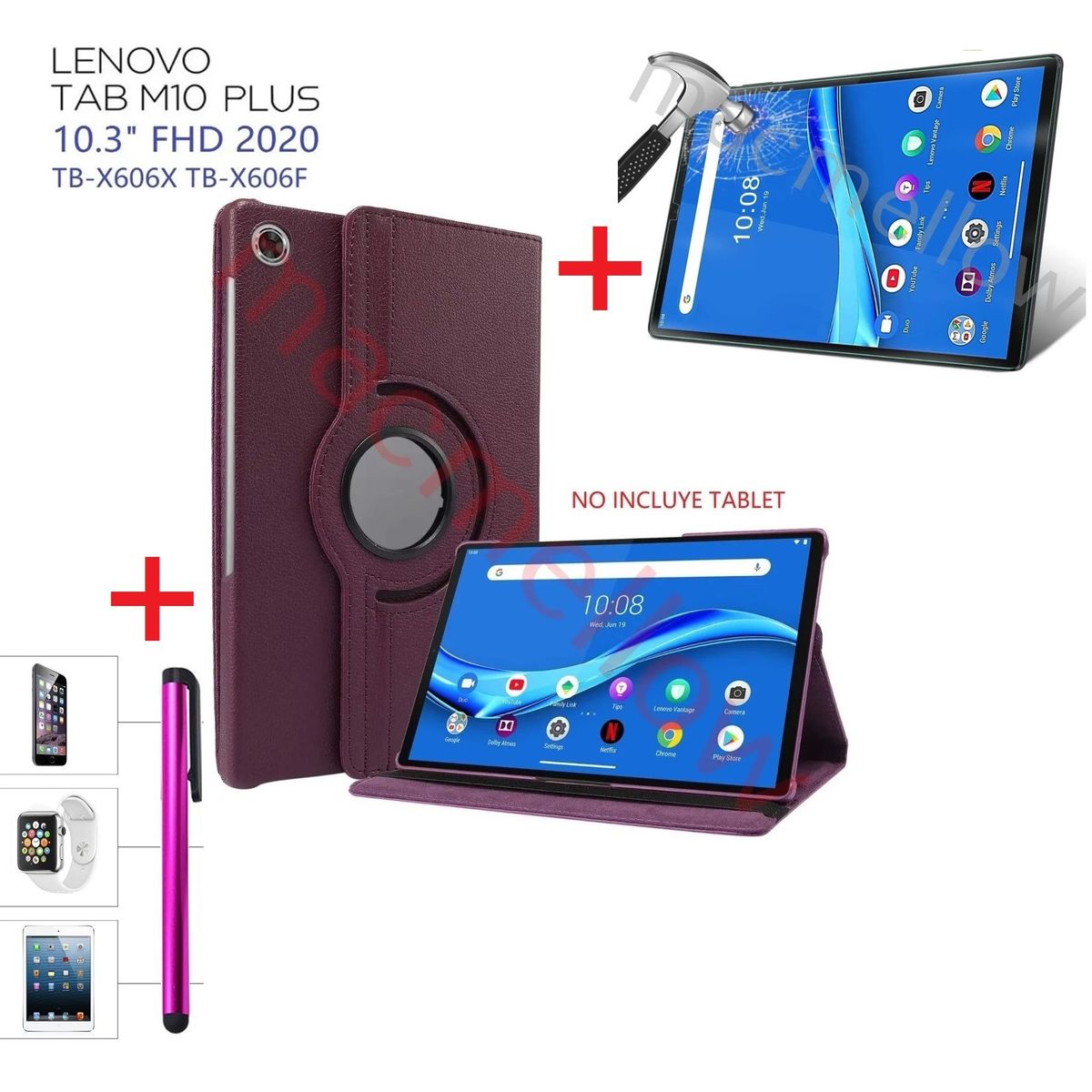 GENERICO - Funda  Mica  Lapiz para Lenovo Tab M10 Plus 103 TB-X606F Case