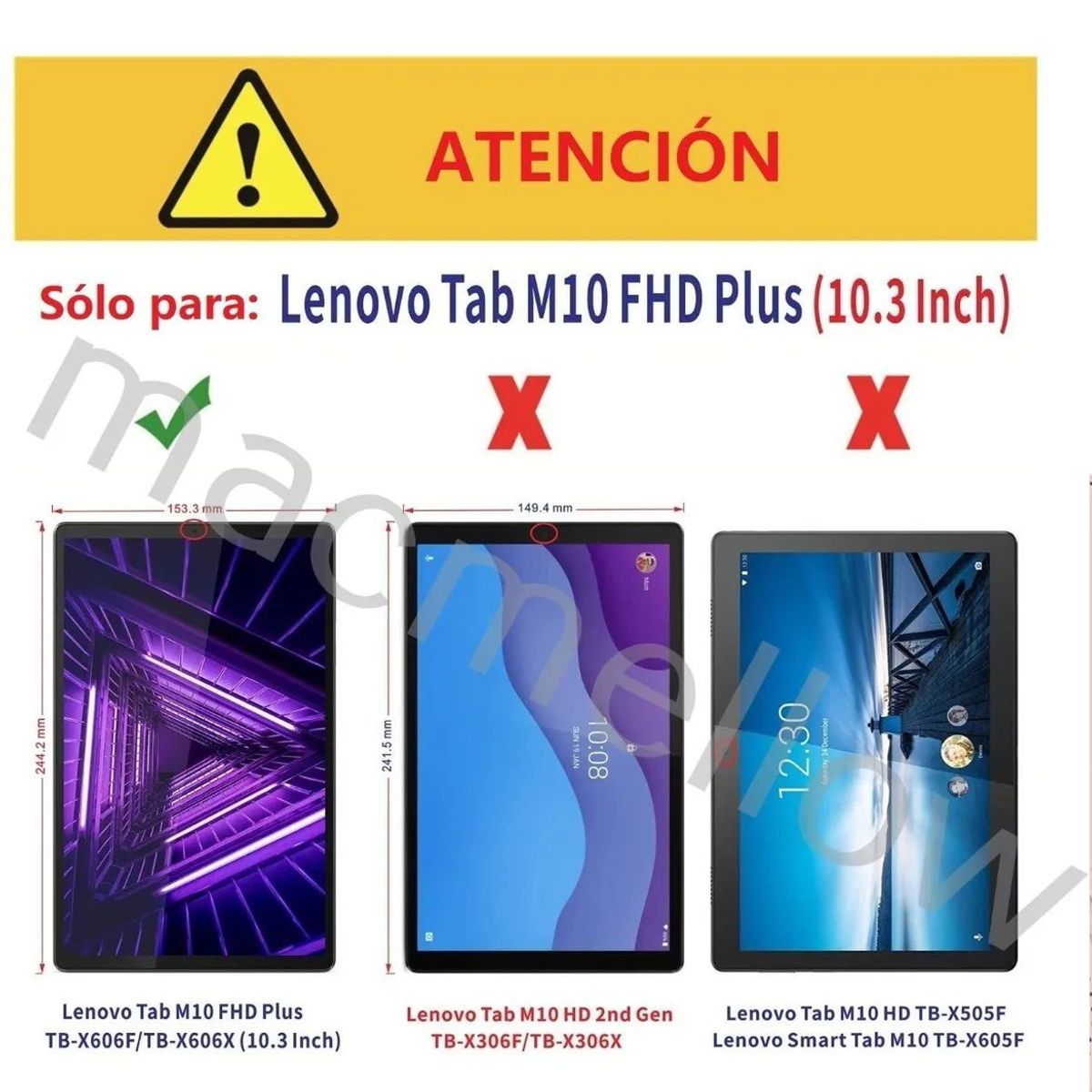 GENERICO - Funda  Mica  Lapiz para Lenovo Tab M10 Plus 103 TB-X606F Case
