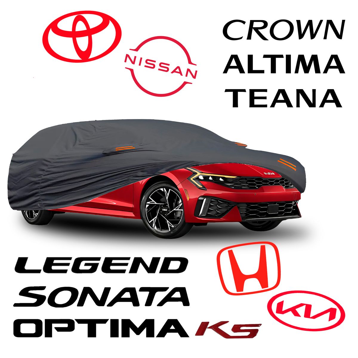 GENERICO - Cobertor de Auto Sedan Grande Extendido Talla XXL Impermeable Pesada