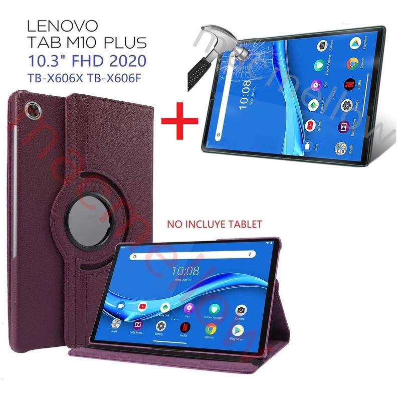 GENERICO - Funda Case Con Mica de Vidrio para Lenovo Tab M10 Plus 103 TB-X606F