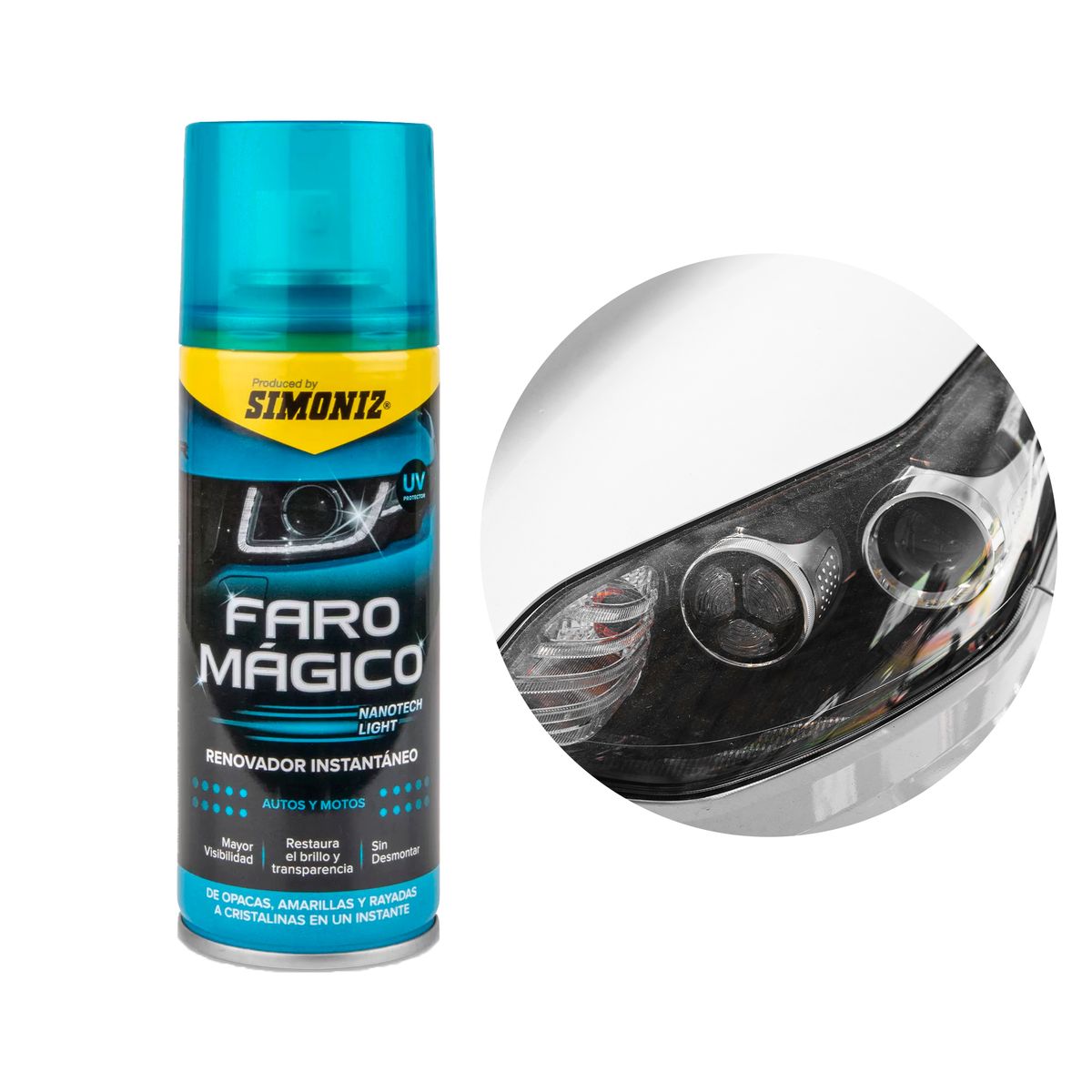 SIMONIZ - Renovador de Faro Mágico 200ml Restaurador Instantáneo