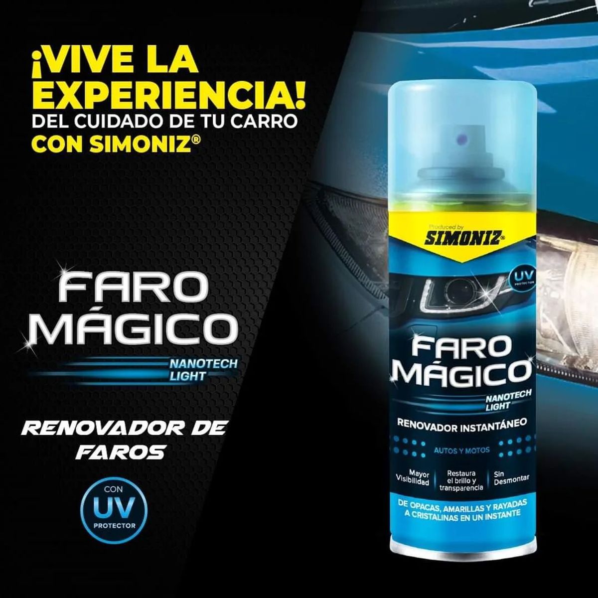 SIMONIZ - Renovador de Faro Mágico 200ml Restaurador Instantáneo