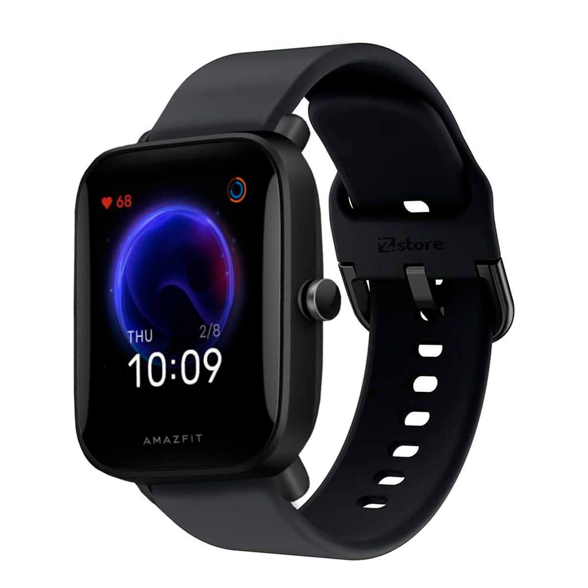 GENERICO - Correa Compatible Con Amazfit Bip U Negro Hebilla 20mm