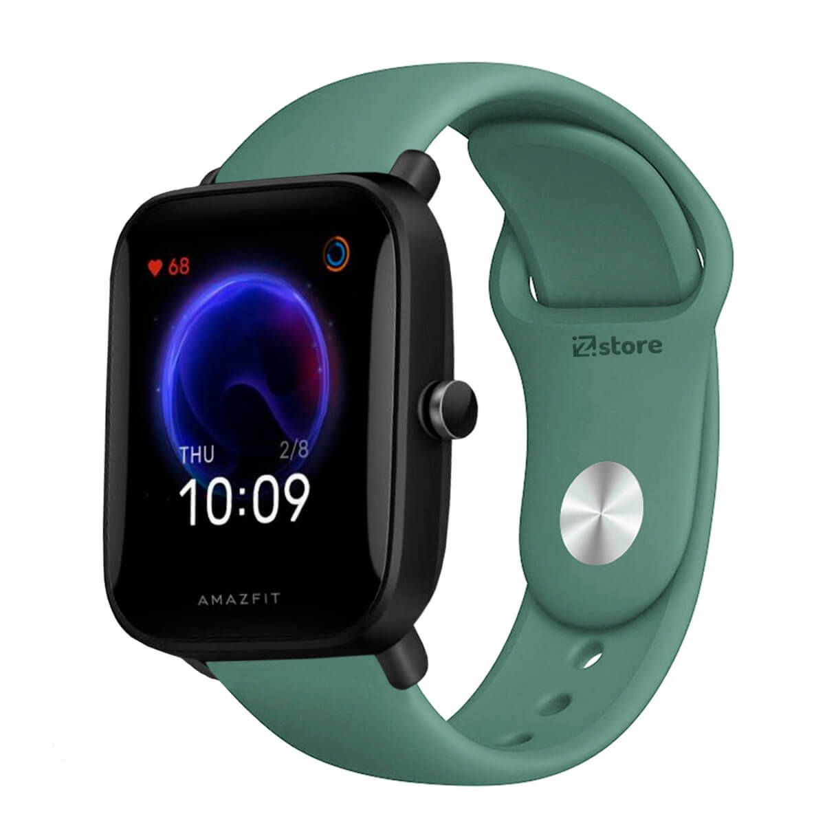GENERICO - Correa Compatible Con Amazfit Bip U Verde Pino Broche 20mm