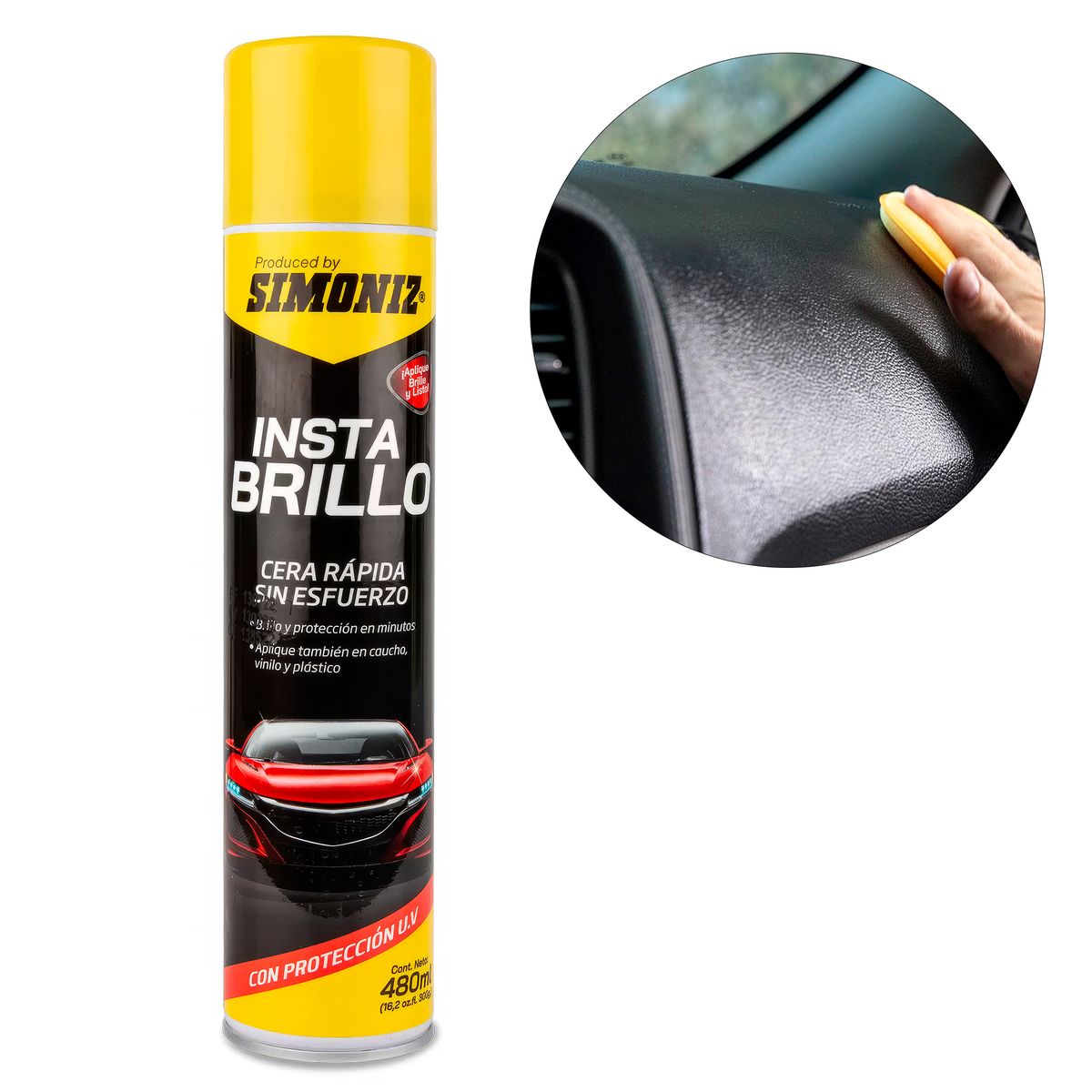 SIMONIZ - Cera en Aerosol Instabrillo 480ml Simoniz