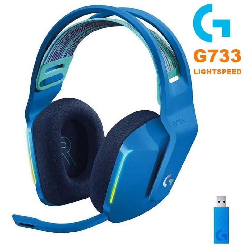 LOGITECH - Audifono Gamer Logitech G733 Lightspeed Azul